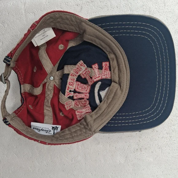 Disney Parks Kids Baseball Cap Embroidered Logo Red, Navy One Size - Picture 7 of 11